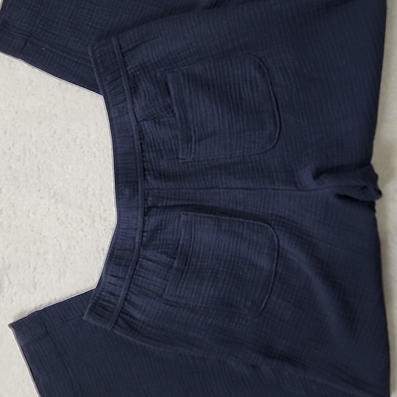 Talbots Airy Gauze Pull-On Coastal Pants With Pockets Large Petite - Picture 8 of 11